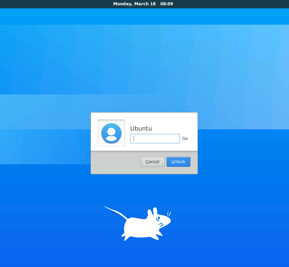 Guacamole Ubuntu login