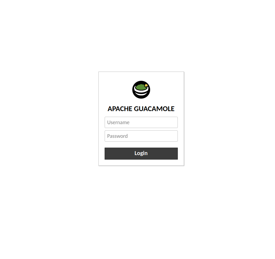 Guacamole Login
